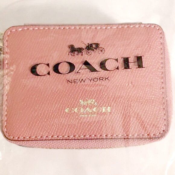 NWT COACH Pink Leather Triple Pill Box - Picture 8 of 9